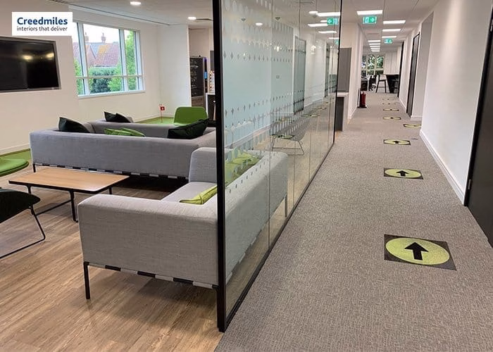 Milliken Social Factor One Way carpet tiles