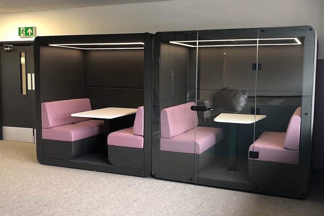 Bob-2 Office Booths and Office Meeting Pods.